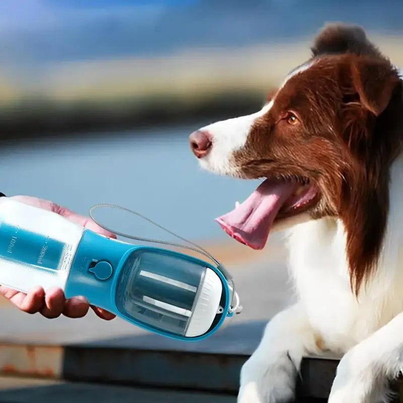 Dog Water Cup Drinking Food Garbage Bag Three-In-one Portable Small Multi-functional Pet Cups Pets Supplies